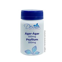 Ágar-Ágar 500mg + Psyllium 500mg – Gelatina e fibra para emagrecimento