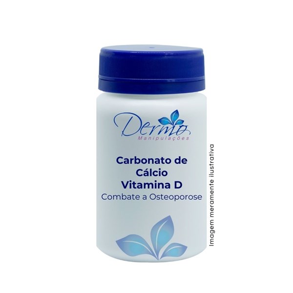 Carbonato de Cálcio-Elementar 500mg + Vitamina D 400ui - Combate a Osteoporose