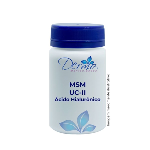 MSM 800mg + UC-II 40mg + Ácido Hialurônico 40mg - Regenera a cartilagem