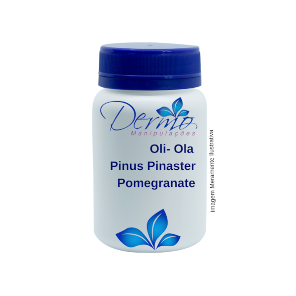 Oli-Ola 300mg + Pinus Pinaster 50mg + Pomegranate 250mg - Antimanchas faciais e rejuvenescedor