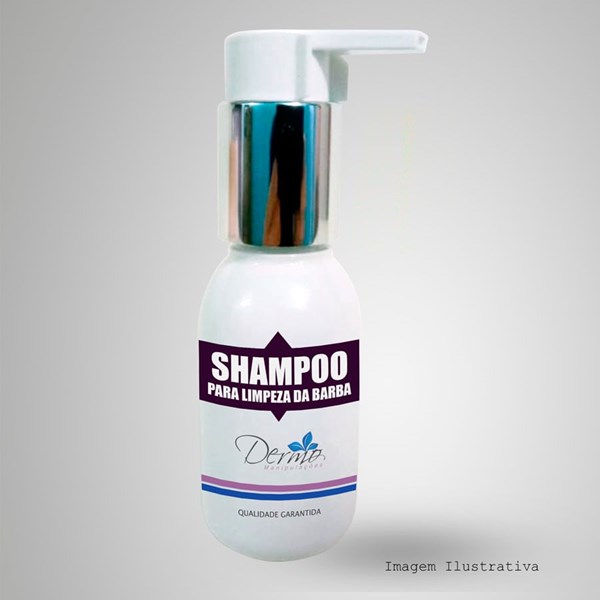 Shampoo para limpeza da barba